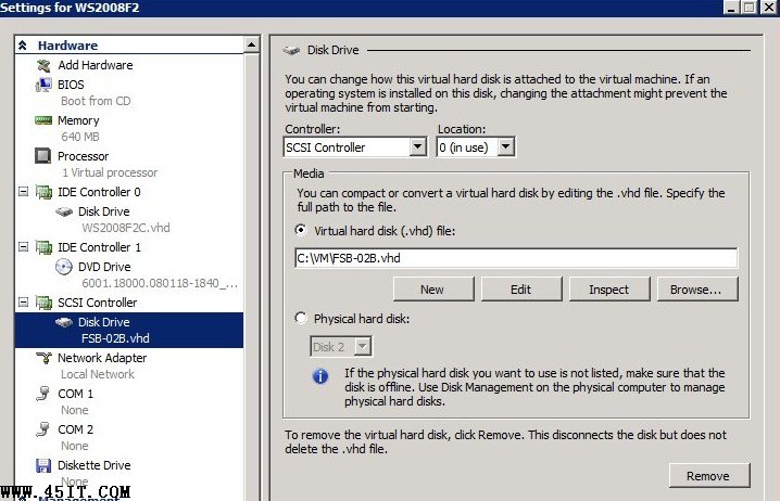 Windows Hyper-V Server 2008 R2最多支持多少个虚拟磁盘