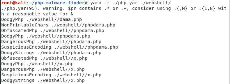 PHP Malware Finder