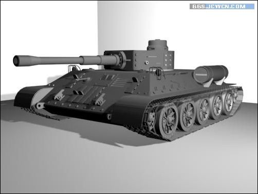 3ds max教程：大型坦克建模完整版_网页设计www.CuoXin.com整理