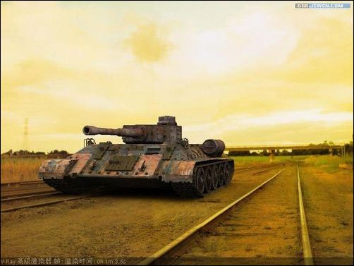 3ds max教程：大型坦克建模完整版_网页设计www.CuoXin.com整理