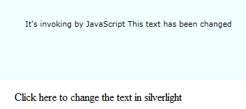 在javascript中调用silverlight方法